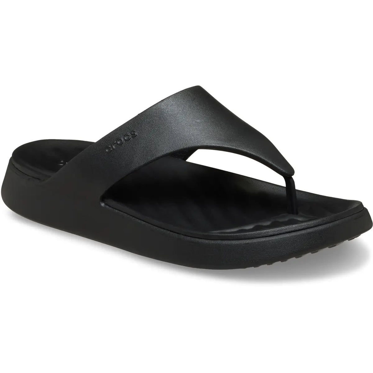 .Crocs Womens Getaway Triangle Flip - Black - (212018-001) - F