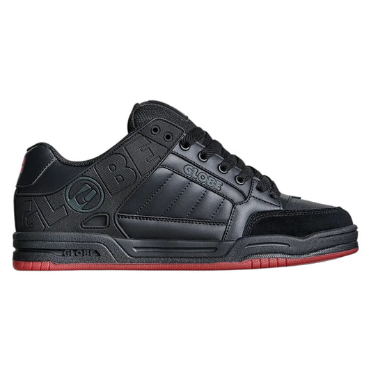 .GLOBE MENS TILT SHOES - BLACK/RED/CHARCOAL COLOUR 10801 - (GBTILT) - BRY - R2L12