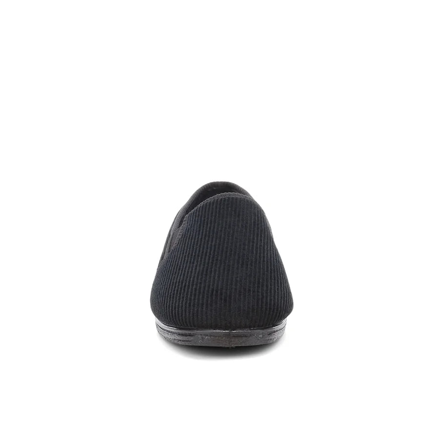 .Grosby Mens BLAKE 2 Black Slippers - BLACK - (401221) - BLK - F