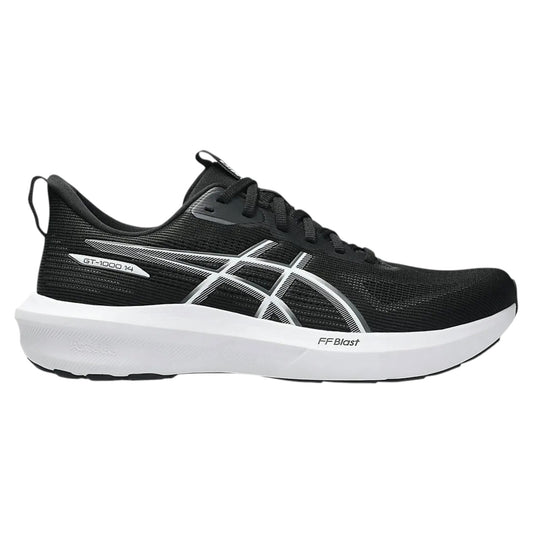 .Asics Mens GT-1000 V.14 - BLACK/WHITE (D FITTING) - (1011C077.002) - BB4 - R2L17