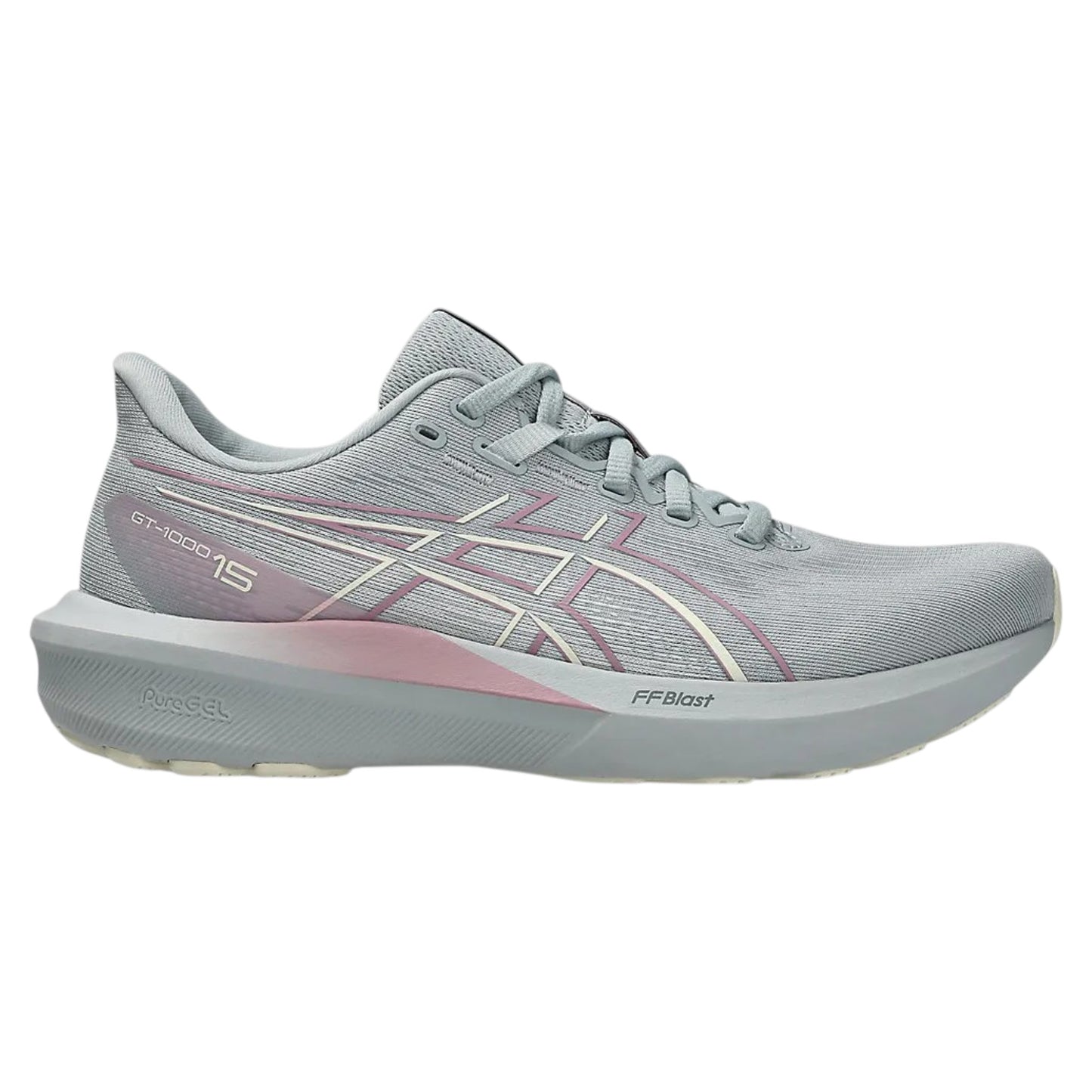 .Asics Womens GT-1000 15 PIEDMONT GREY/TARO PURPLE (1012B995.020) - WF - R1L6