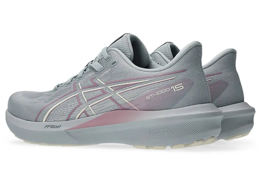 .Asics Womens GT-1000 15 PIEDMONT GREY/TARO PURPLE (1012B995.020) - WF - R1L6