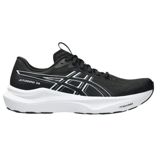 .Asics Mens GT-2000 V.14 - BLACK/WHITE (D FITTING) - (1011C056.001) - GT2- R2L12