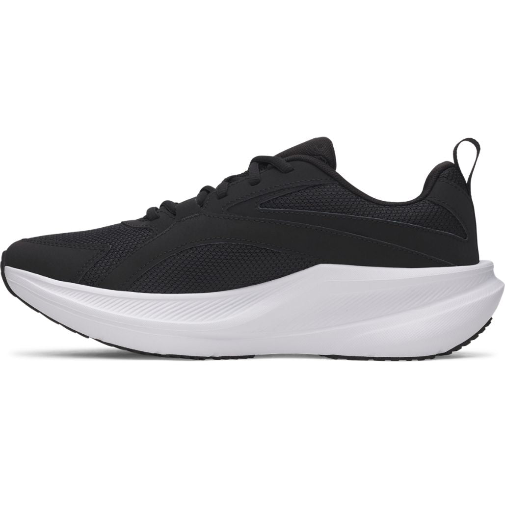 .Under Armour Charged+ Assert 11 Black/White Men's Running Shoes- (6006723-001) - BW - R2L16