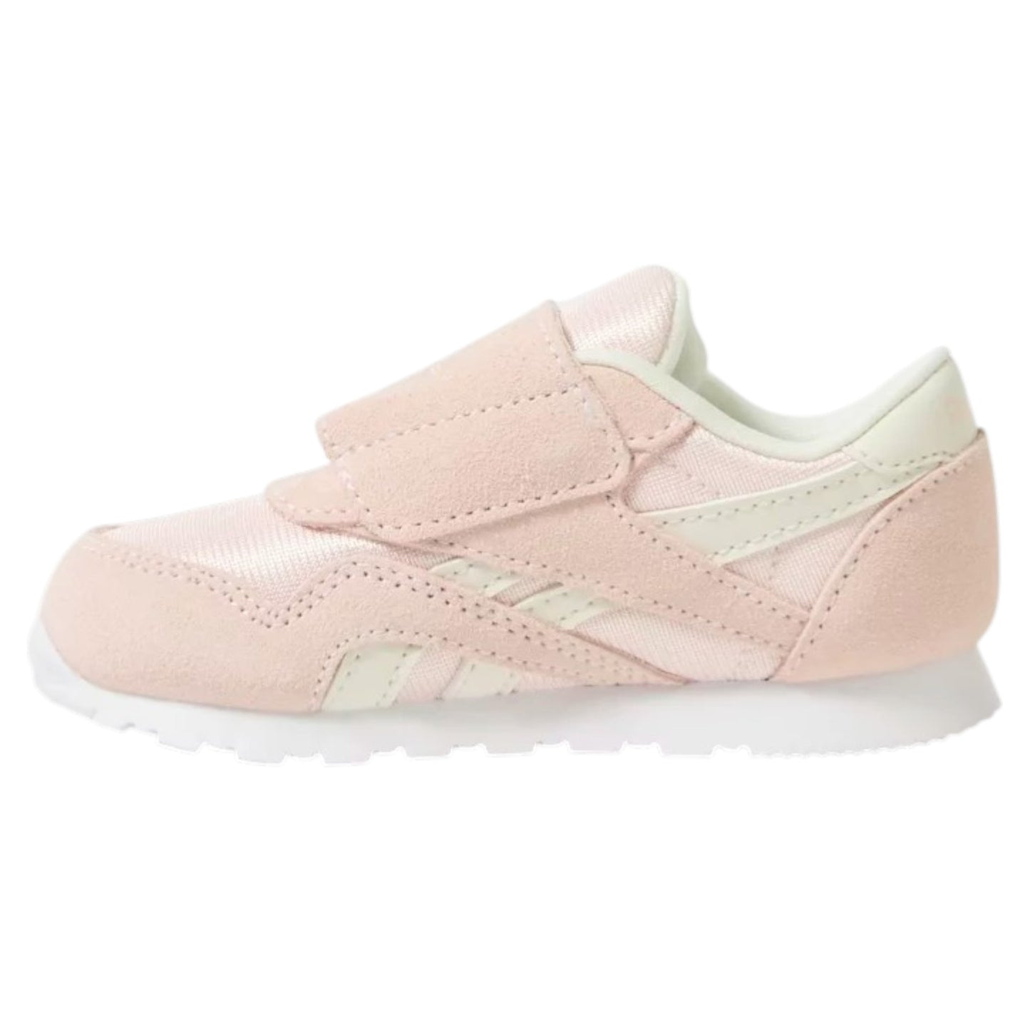 .REEBOK TODDLERS CLASSIC LEATHER NYLON - PINK/WHITE - (100256548) - QT- R1L9