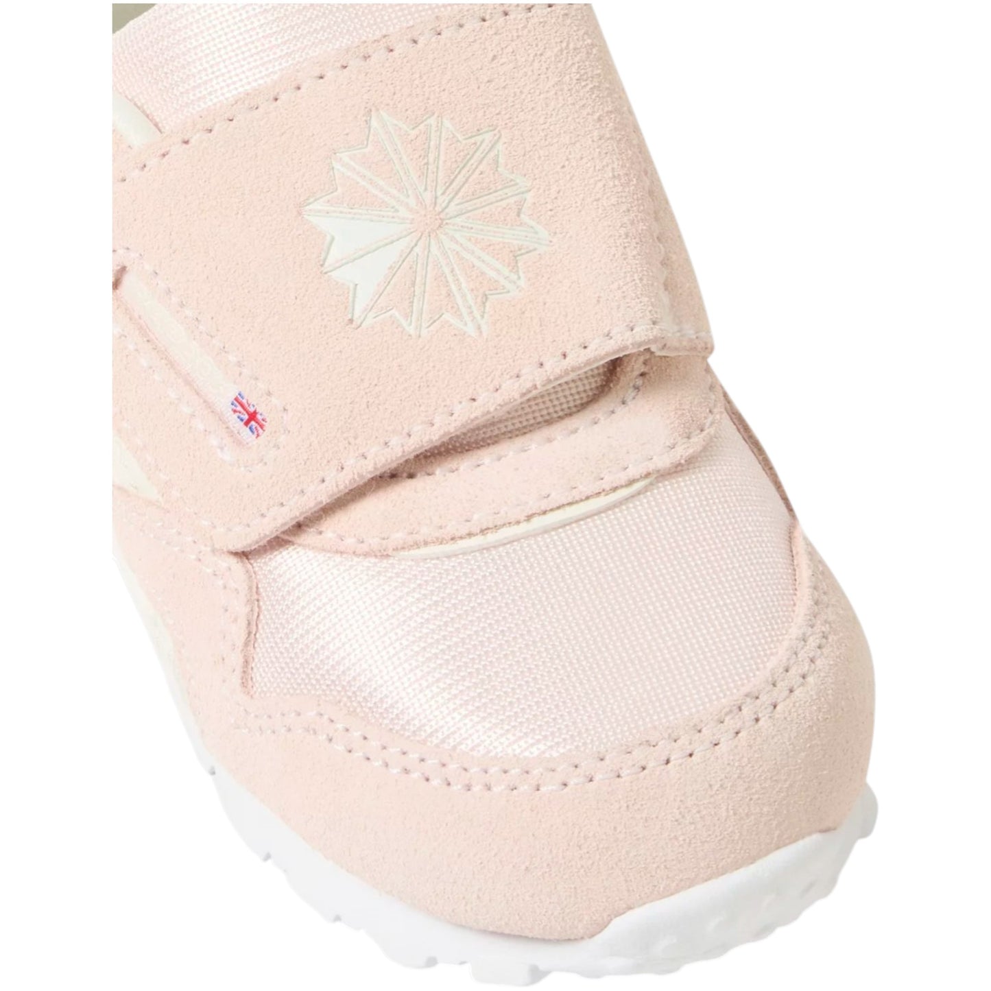 .REEBOK TODDLERS CLASSIC LEATHER NYLON - PINK/WHITE - (100256548) - QT- R1L9
