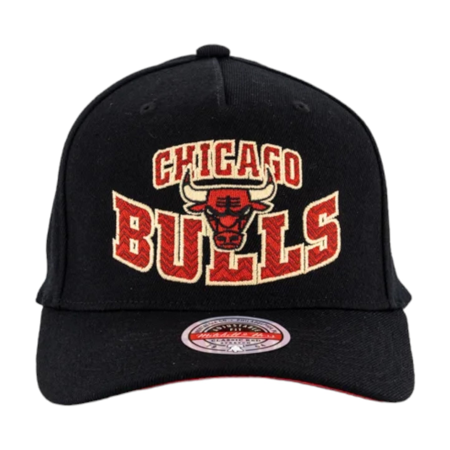 .Mitchell & Ness NBA Chicago Bulls Off Court Classic Snapback Cap - BLACK/RED - ( MNCG22353 ) - MNB23