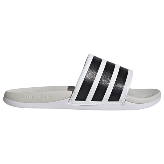 .ADIDAS ADILETTE COMFORT 2.0 SLIDES MENS - WHITE/BLACK - WWT - (HQ2466) - R2L11