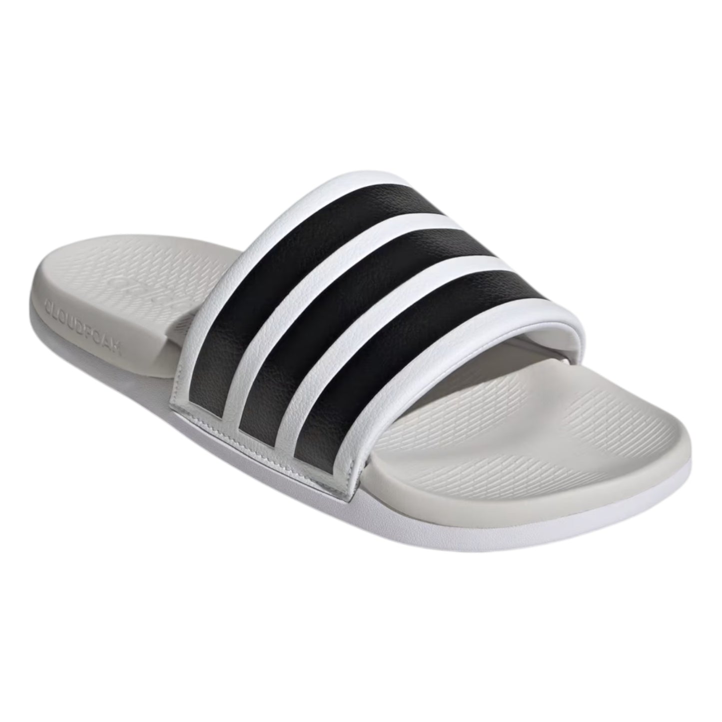 .ADIDAS ADILETTE COMFORT 2.0 SLIDES MENS - WHITE/BLACK - WWT - (HQ2466) - R2L11