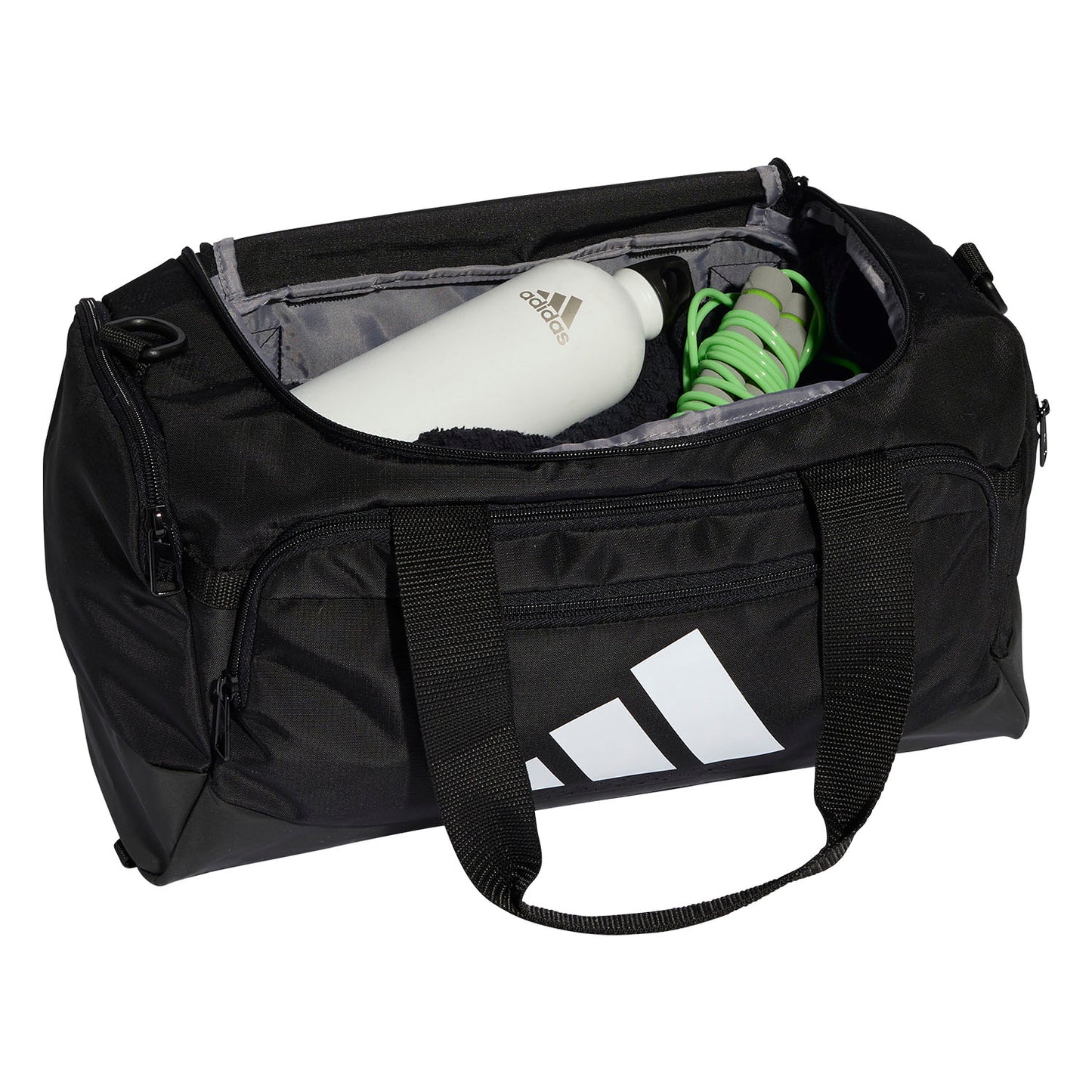 .Adidas TRAINING DEFENDER DUFFLE BAG XSMALL- Black/Black/White - (JZ0609) - C26