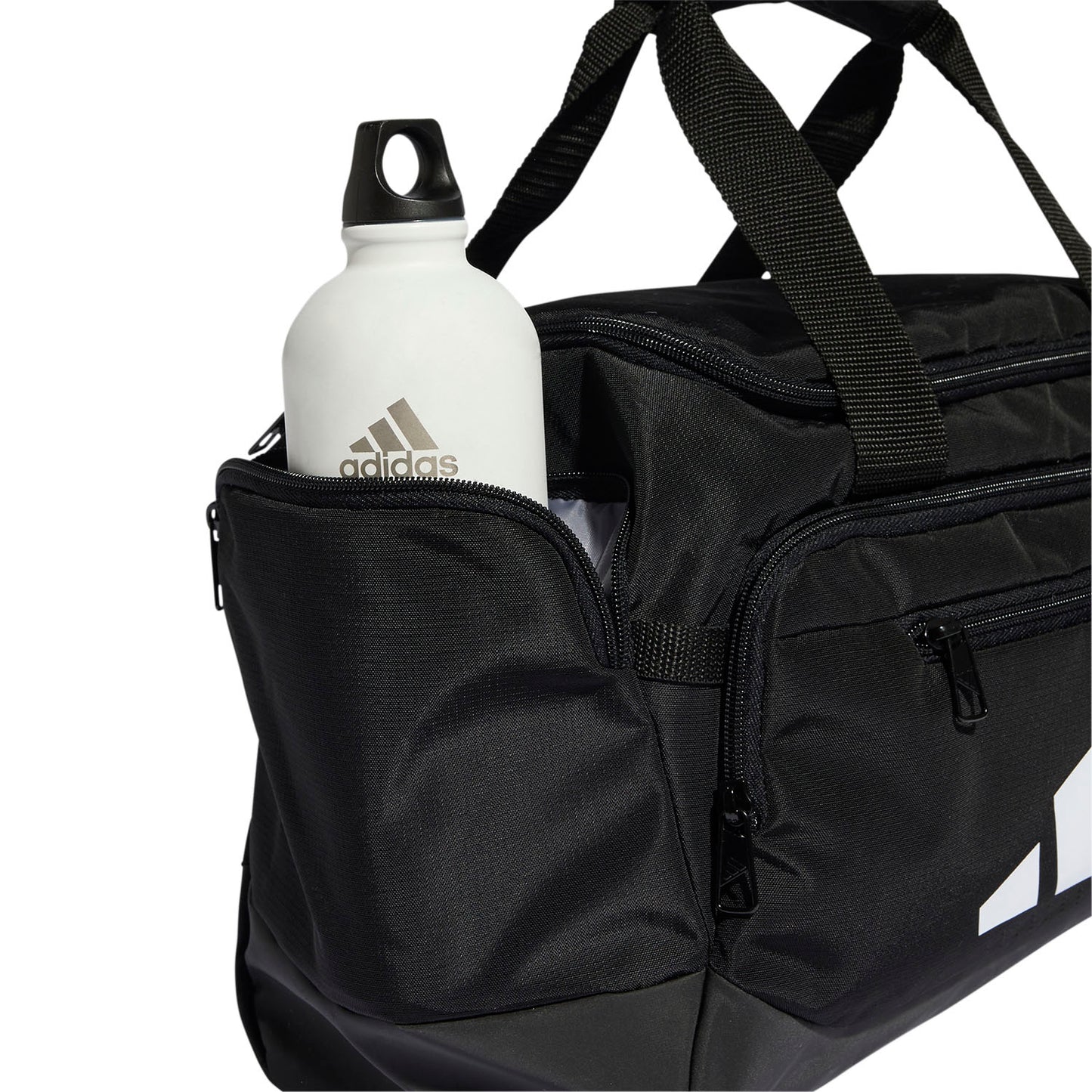 .Adidas TRAINING DEFENDER DUFFLE BAG XSMALL- Black/Black/White - (JZ0609) - C26