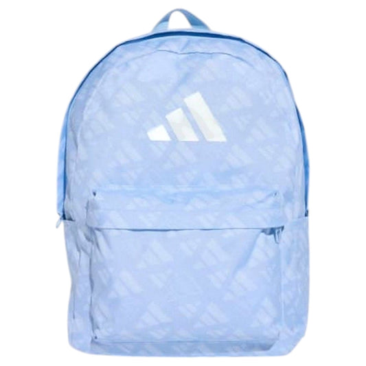 .ADIDAS CLASSIC MONOGRAM GRAPHIC BACKPACK BLUE - GLOW BLUE/WHITE - (JZ5504) - C16