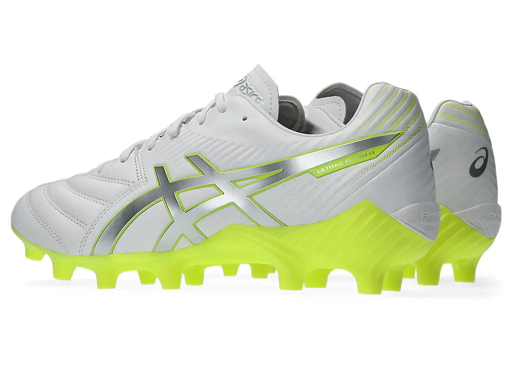 .Asics Mens Lethal Flash IT 3 (WIDE) - WHITE/SAFETY YELLOW - (1111A276.106) - FT3 - R2L17