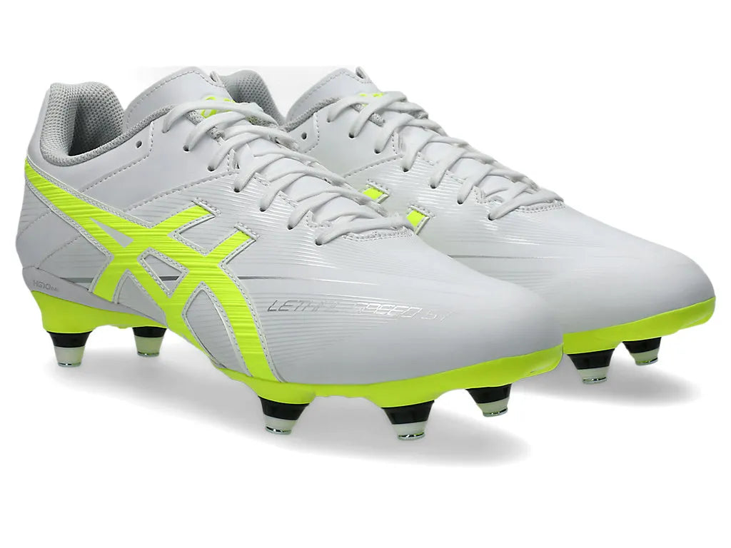 .Asics Mens Lethal Speed ST 3 - WHITE/SAFETY YELLOW - (1111A270-100) - SS3 - R2L17