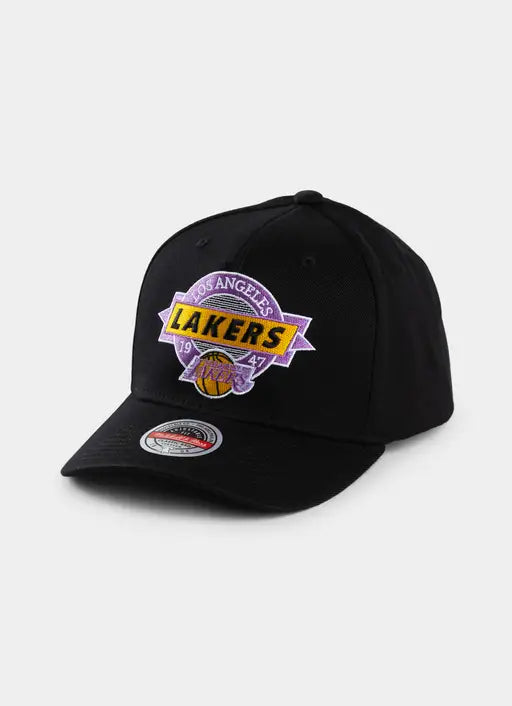 Mitchell & Ness NBA LA Lakers Point Guard Crown Snapback Cap BLACK/PURPLE - MNLK3 - F