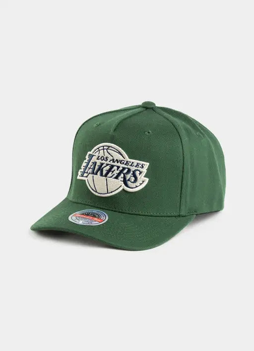 Mitchell & Ness NBA Los Angeles Lakers Off Court Classic Snapback Cap - GREEN/WHITE - MNLK4 - F