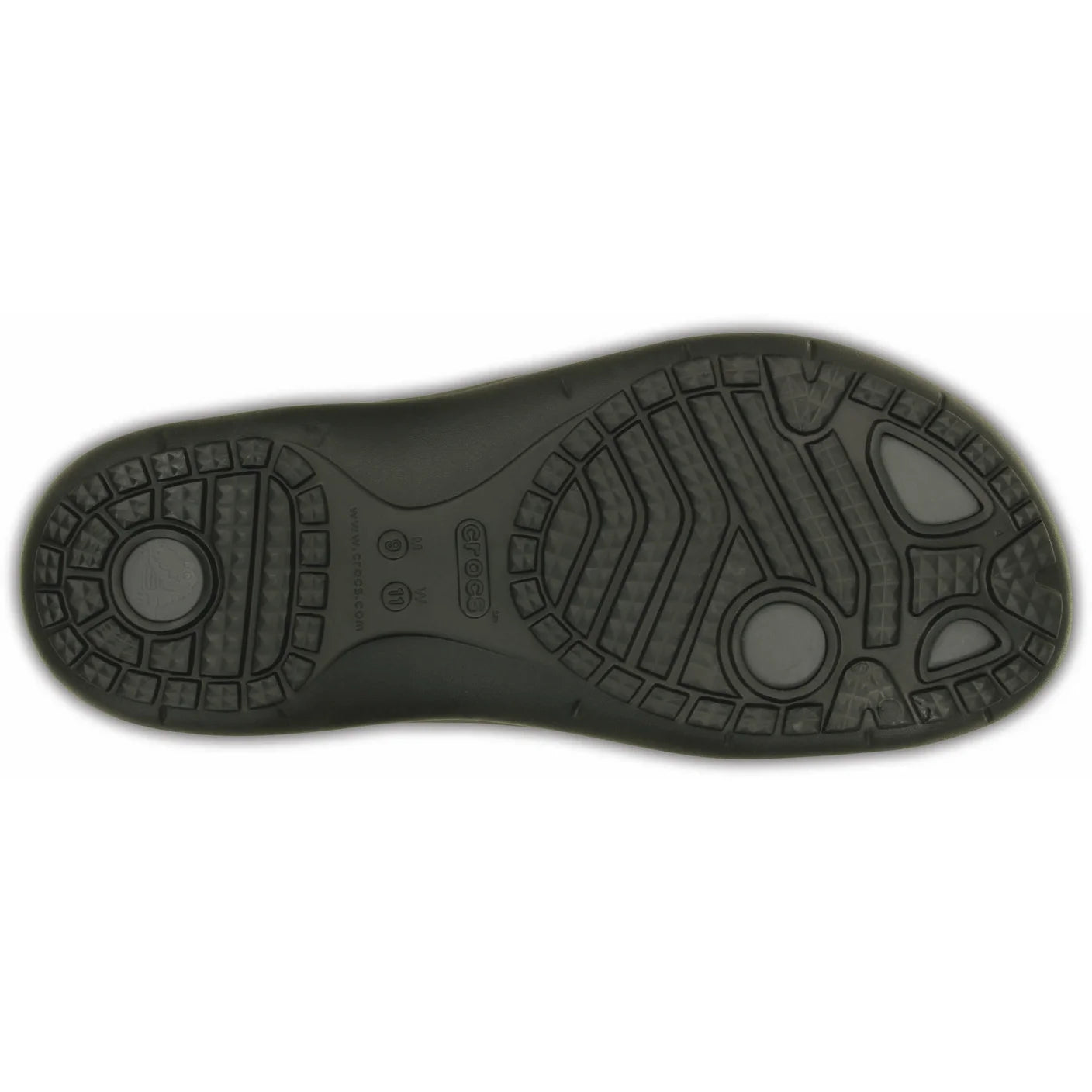 - Crocs Mens (JANDALS) Modi Sport Flip Relaxed Fit Black / Graphite - (202636-02S) - L16