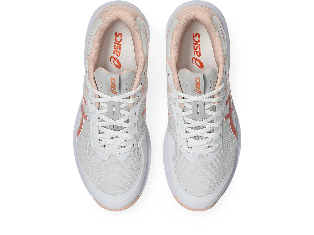 .ASICS WOMEN NETBURNER PROFESSIONAL FF 4 NETBALL SHOES - White/Guava - (1072A097.111) - VA - R2L14