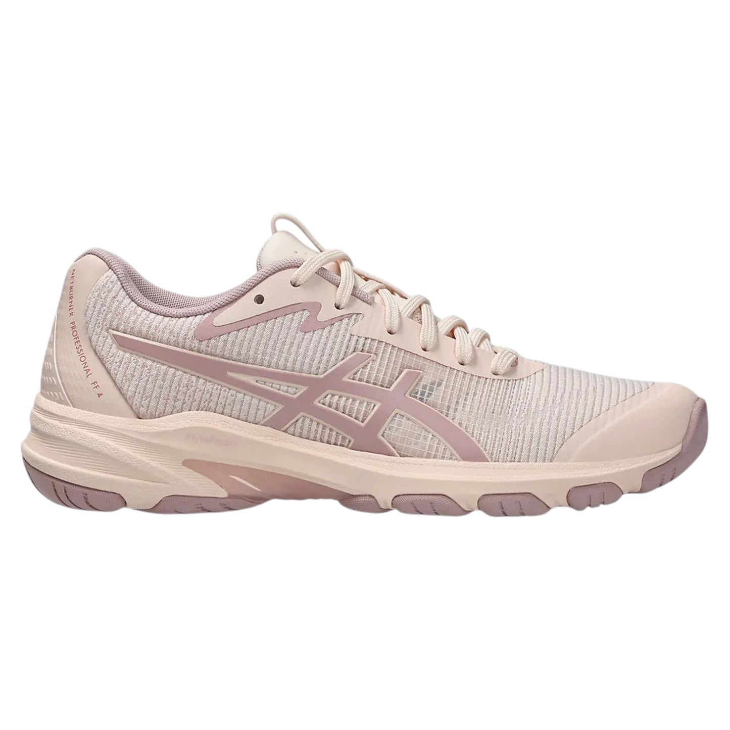 .ASICS WOMEN NETBURNER PROFESSIONAL FF 4 NETBALL SHOES - PEARL PINK/MORGANITE - (1072A097-701) - PP - R2L14