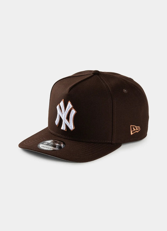 .New Era MLB 9Fifty A-Frame NY Yankees Snapback  - BROWN - (60766876) - F