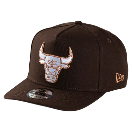 .New Era NBA 9Fifty A-Frame Chicago Bulls Snapback - BROWN - (60766875) - F