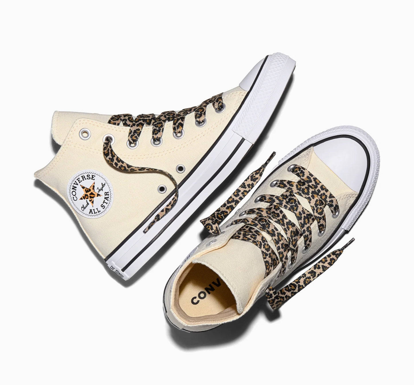 .Converse CT Womens Animal Detail Hi - Ivory/Animal Print - (A19179C) - AM - R1L7