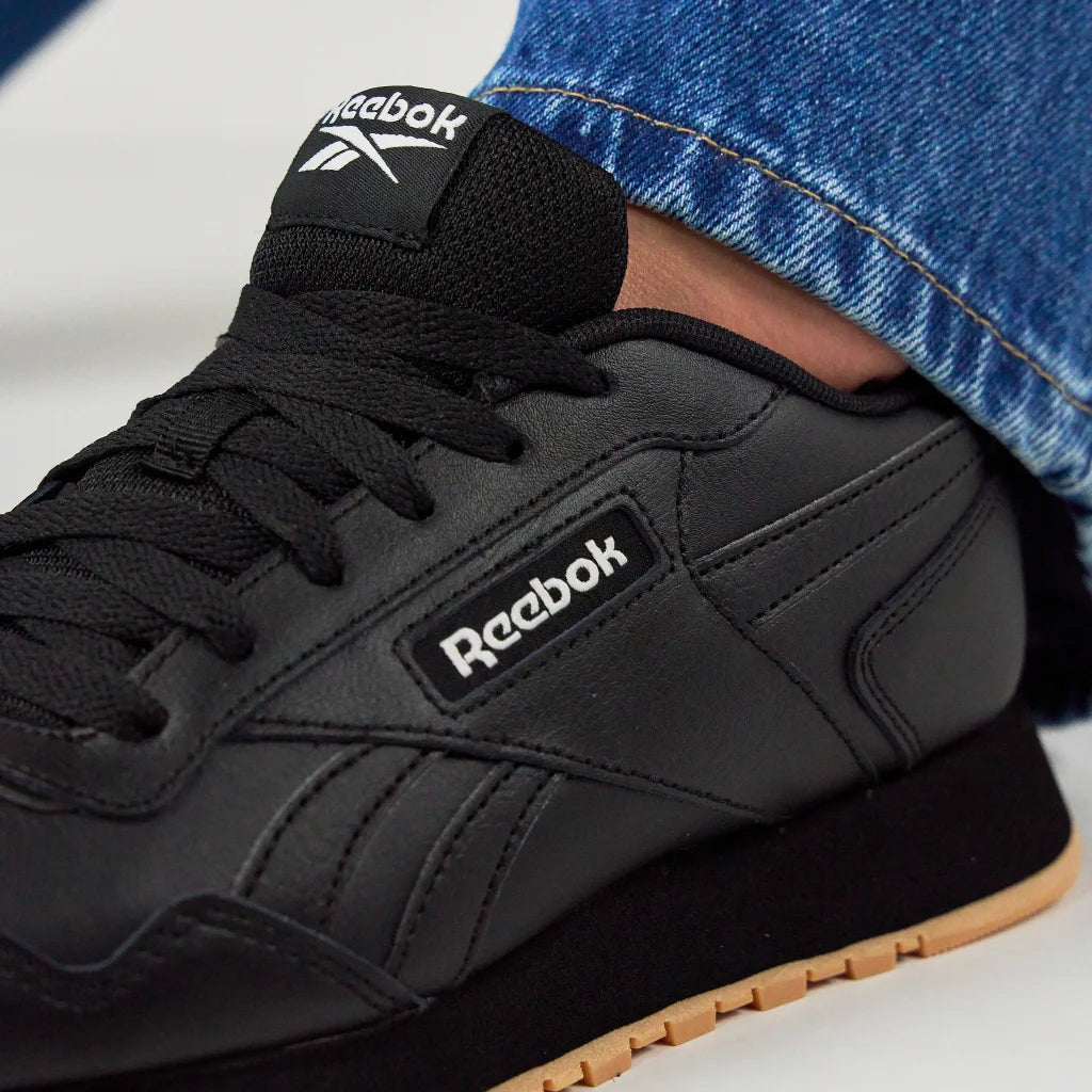 .Reebok Mens Royal Glide Black/White/Gum - (100010030) - RGL - R1L3