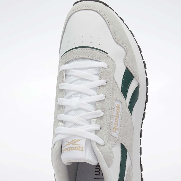 .Reebok Mens Glide White/Collegiate Green/Grey - (100209990) - RR1 - R1L6