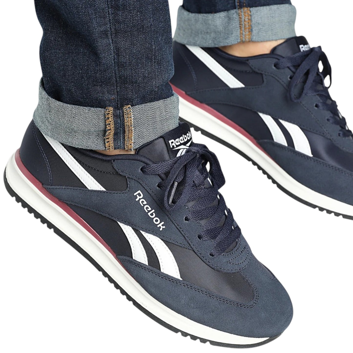 .REEBOK UNISEX WORLD 70 - NAVY/WHITE - (100251858) - WRD - R1L6