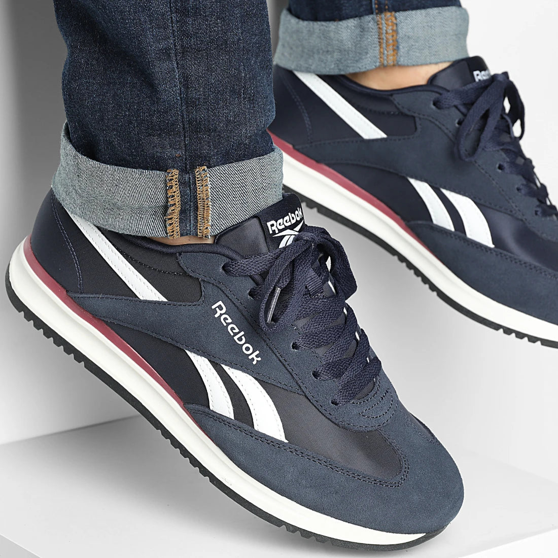 .REEBOK UNISEX WORLD 70 - NAVY/WHITE - (100251858) - WRD - R1L6