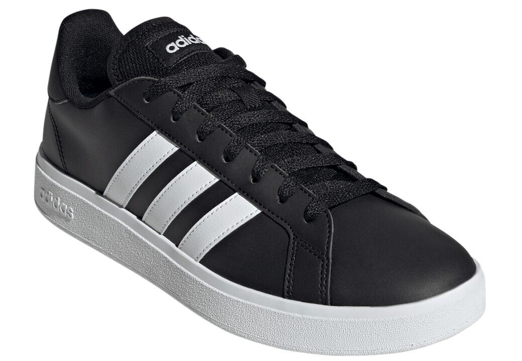 - Adidas Mens Grand Court Base 2 -BLACK/WHITE (GW9251) - EE2 - R2L13 L/P