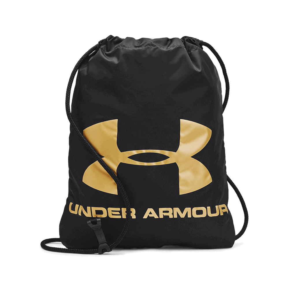 .Under Armour Ozsee Sackpack- BLACK/METALLIC GOLD - (1240539-010) - F