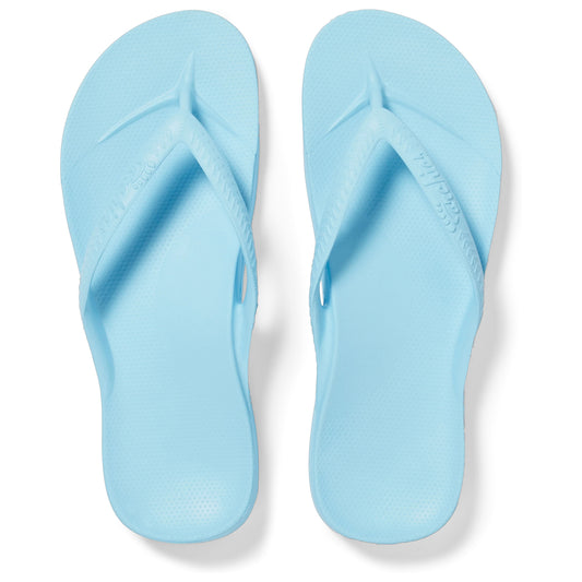 .Archies Unisex Classic Arch Support Jandals - SKY - F
