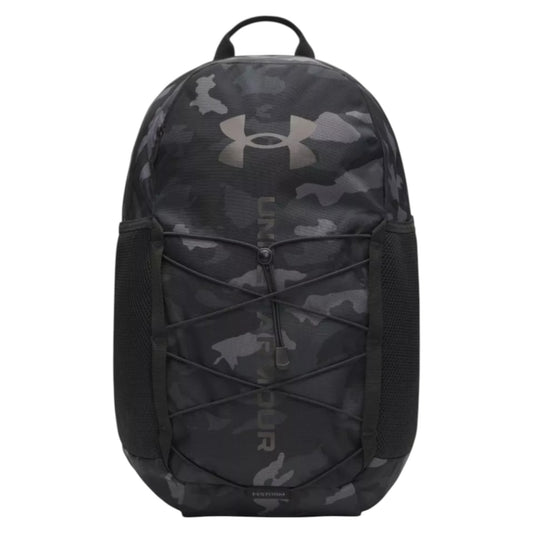 .Under Armour Hustle Sport 6 Backpack - Black/Grey/Camo Design - (6000397-002) - C15