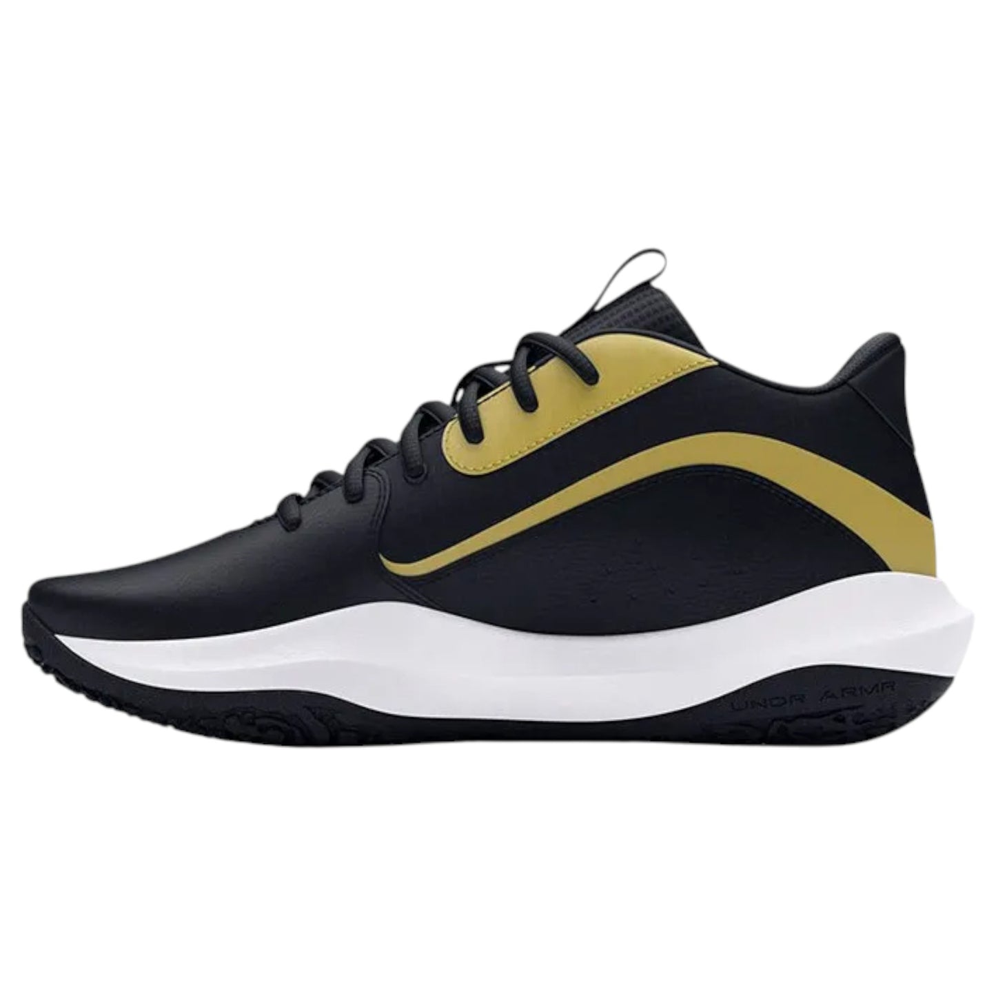 .UNDER ARMOUR MENS LOCKDOWN 7 - BLACK/WHITE/GOLD - (3028512-001) - LW7 - R2L11