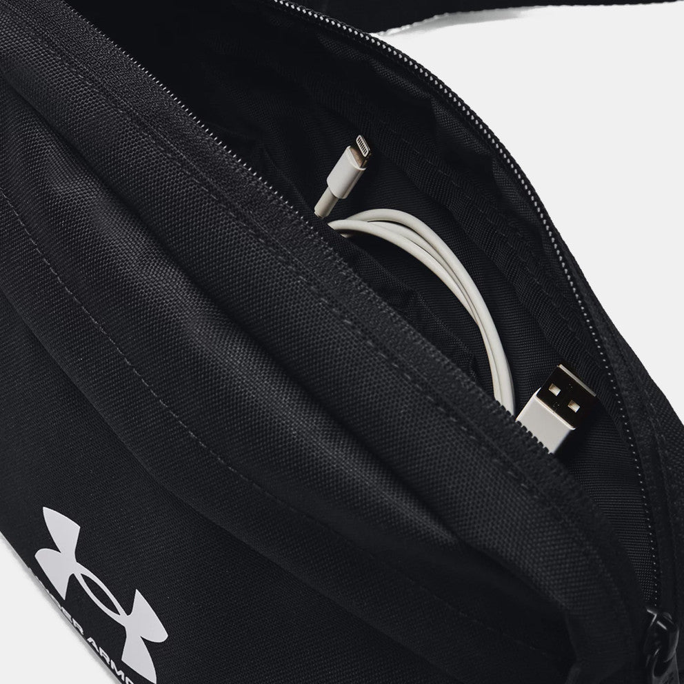 .Under Armour Unisex Essential Lite Waist Bag Crossbody - Black/White - (1381914-001) - F