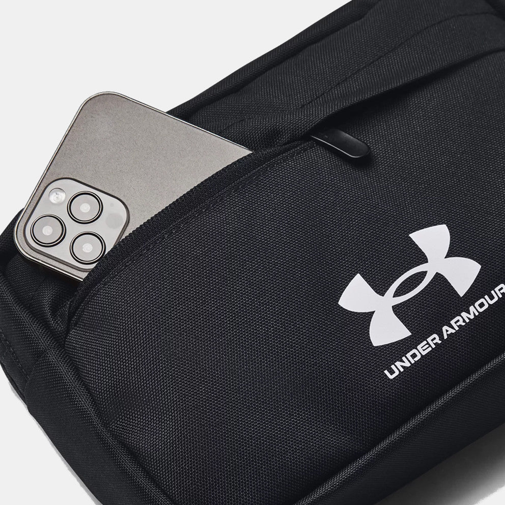 .Under Armour Unisex Essential Lite Waist Bag Crossbody - Black/White - (1381914-001) - F