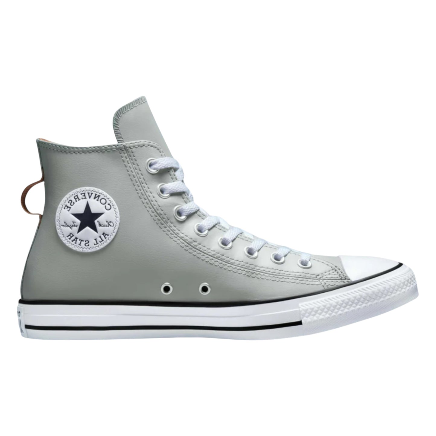 .Converse All Star Hi Trainers Slate Sage Mineral Clay Faux Leather - (A00477) - SAG - R1L6