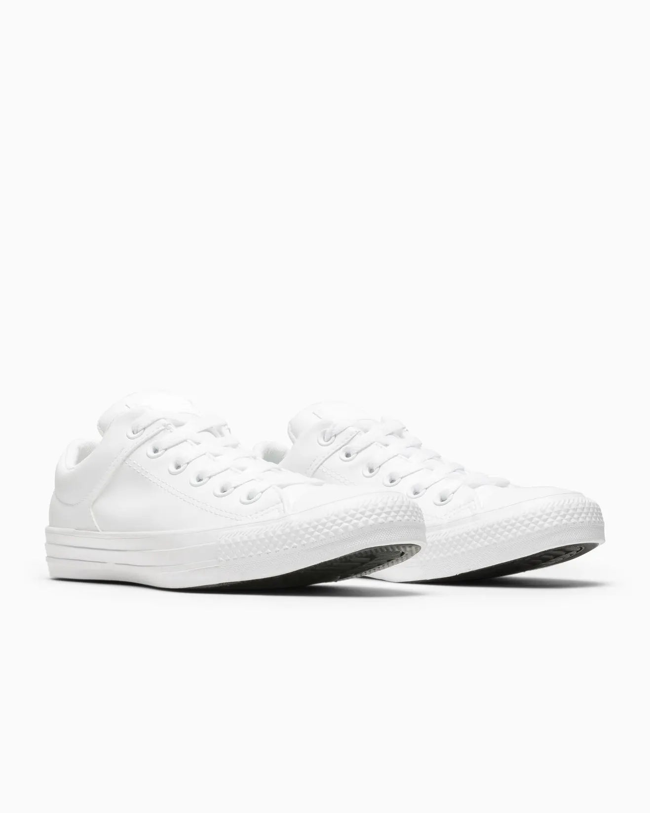 .Converse Chuck Taylor Leather Low Cut White Monochrome - (A10446) - OXW - R1L7