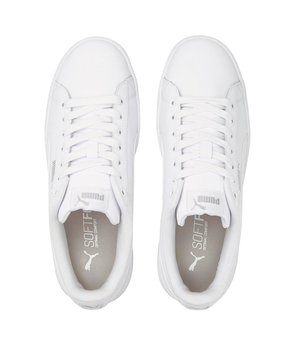 - Puma WOMENS VIKKY V3 Leather Sneakers WHITE/WHITE (38311502) - V3 - R1L5