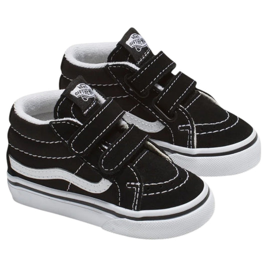 .Vans Toddler SK8 Mid Reissue V Black/True White - (VN-018W6BT.BLKT) - VSK - R1L1
