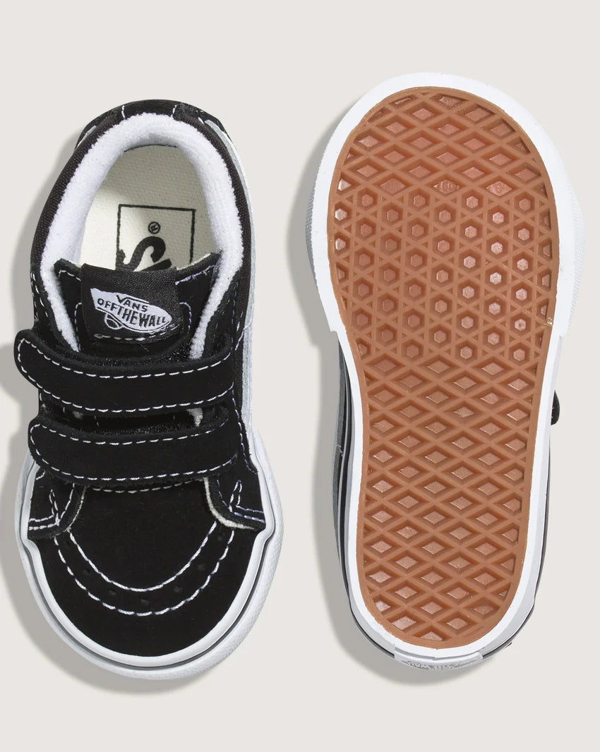 .Vans Toddler SK8 Mid Reissue V Black/True White - (VN-018W6BT.BLKT) - VSK - R1L1