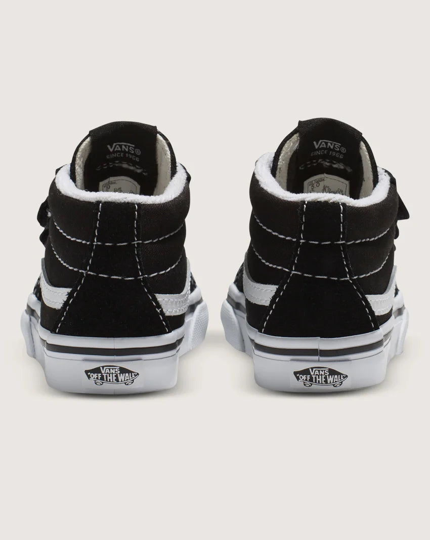 .Vans Toddler SK8 Mid Reissue V Black/True White - (VN-018W6BT.BLKT) - VSK - R1L1