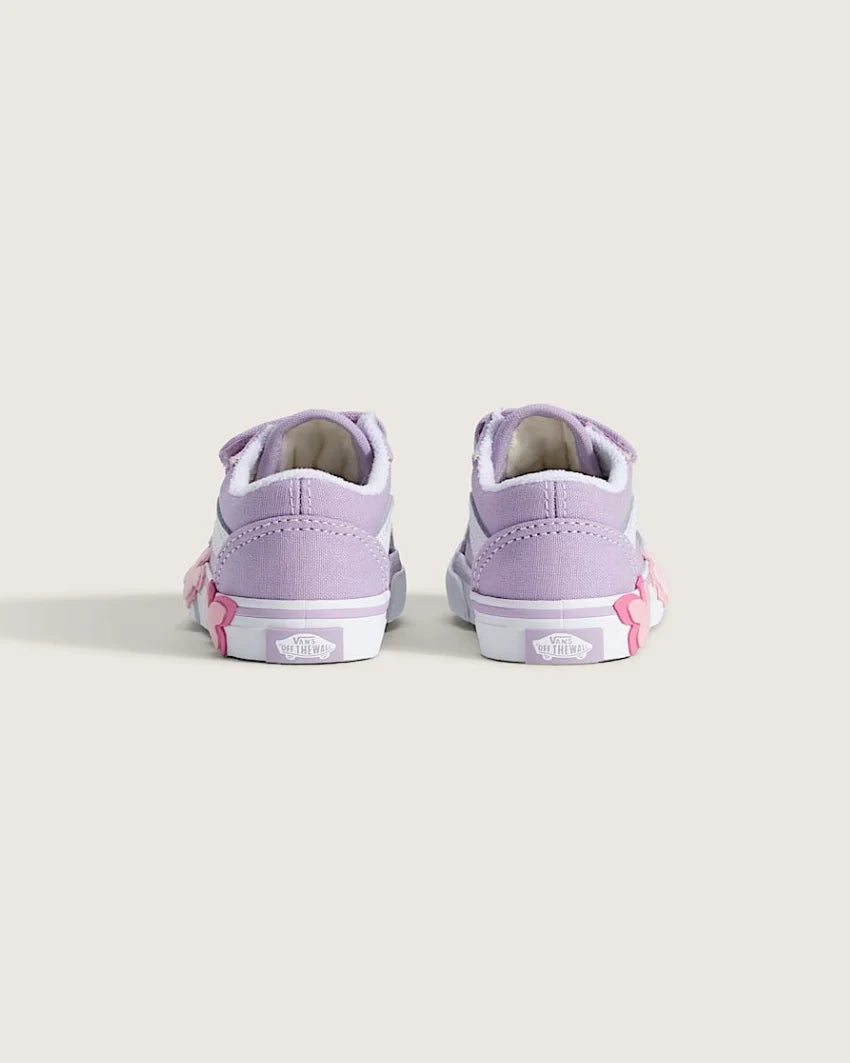 .Vans Toddlers Old Skool V - PURPLE/WHITE BUTTERFLY - (VN000EFHFSF) - PY- L1