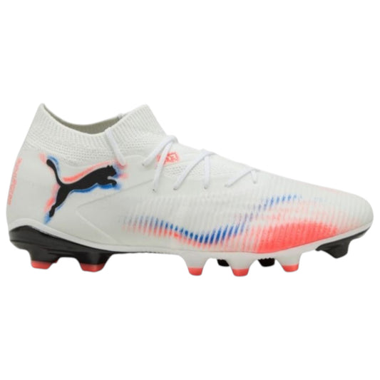 .PUMA FUTURE 8 MATCH FG/AG Boots - WHITE/BLACK/RED - (108593-01) - RJ8 - R2L17