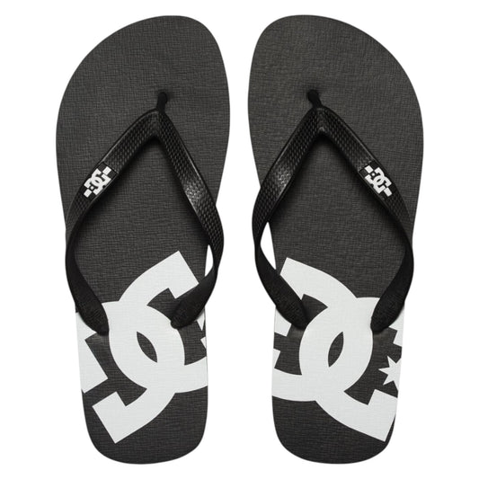 DC Spray Jandals Black/White - (303272-BLW)