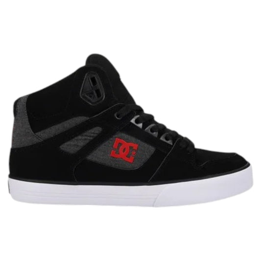 .DC Mens Pure High Top WC - BLACK/RED/BLACK - (ADYS400043-009) - PBK - R2L11