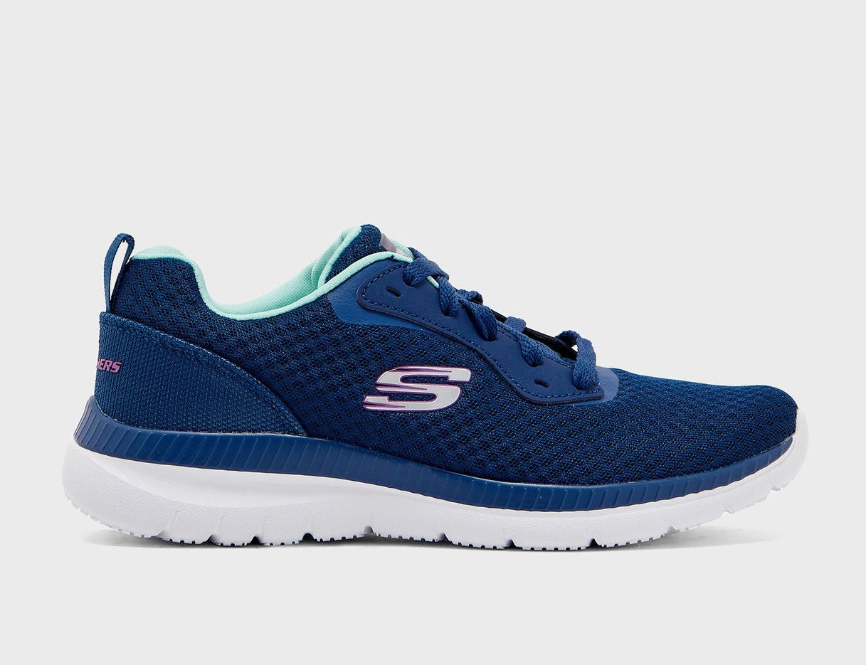 Navy blue 2024 skechers womens