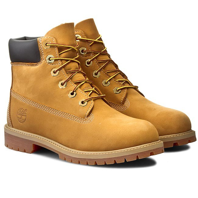 #Timberland Junior 6in Boot Wheat Nubuck- (12909) - HX - R2L14