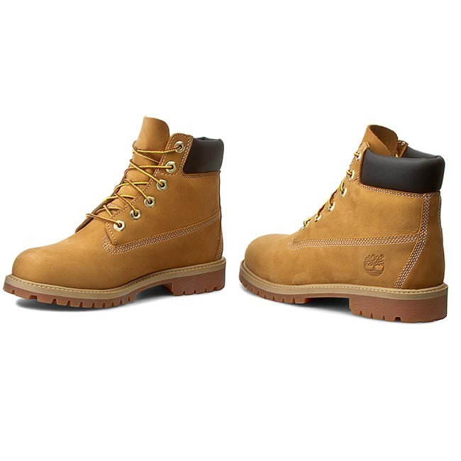 Timberland Junior 6in Boot Wheat Nubuck- (12909) - HX - R2L14